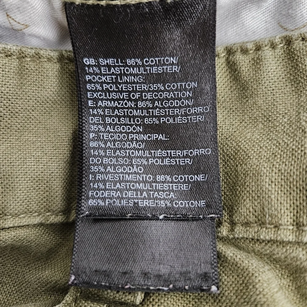 The North Face Straight Leg Pants Olive Green Khaki Flat Front Outdoor Mens 40